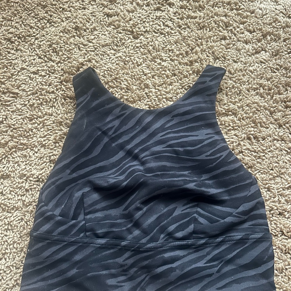 lululemon wunder train high neck Zebra Print Bra